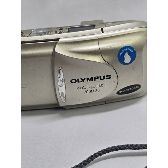 Olympus Stylus Epic Zoom 80 35mm Point & Shoot Film Camera- Not Working - Picture 2 of 16